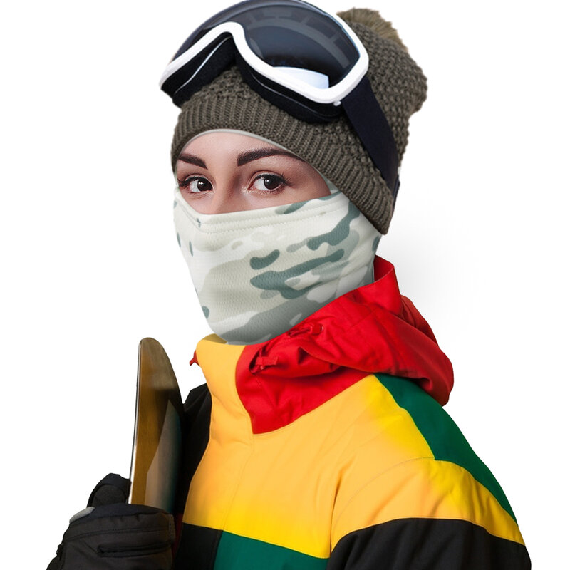 Winter Fleece Tactical Camouflage Balaclava Full Face Mask Hunting Cycling Sports Helmet Liner Cap Hiking Ski Scarf Men Women