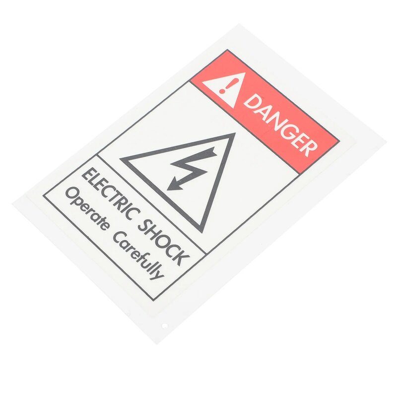 Pegatina de señal de choque eléctrico, etiqueta de precaución, advertencia de peligro, equipo