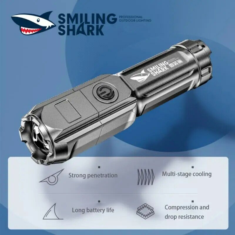 Мощный фонарик, перезаряжаемый водонепроницаемый фонарик USB 18650 с зумом для рыбалки и охоты, Тактический фонарик 100000 люмен, фонарик