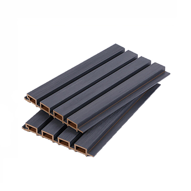 Exterior WPC Wall Panel Flut Model 218*28MM B1 Fire Rate Building Materials Waterproof Fireproof Anti Corosion