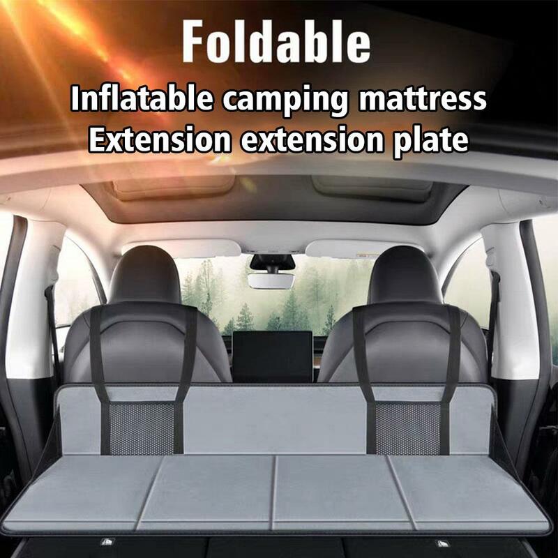 Camping Inflatable Car Air Mattress Head Guard For Tesla Model Y Model3 Portable Foldable Car Bed Mattress Truck Air Mattre Y1U4