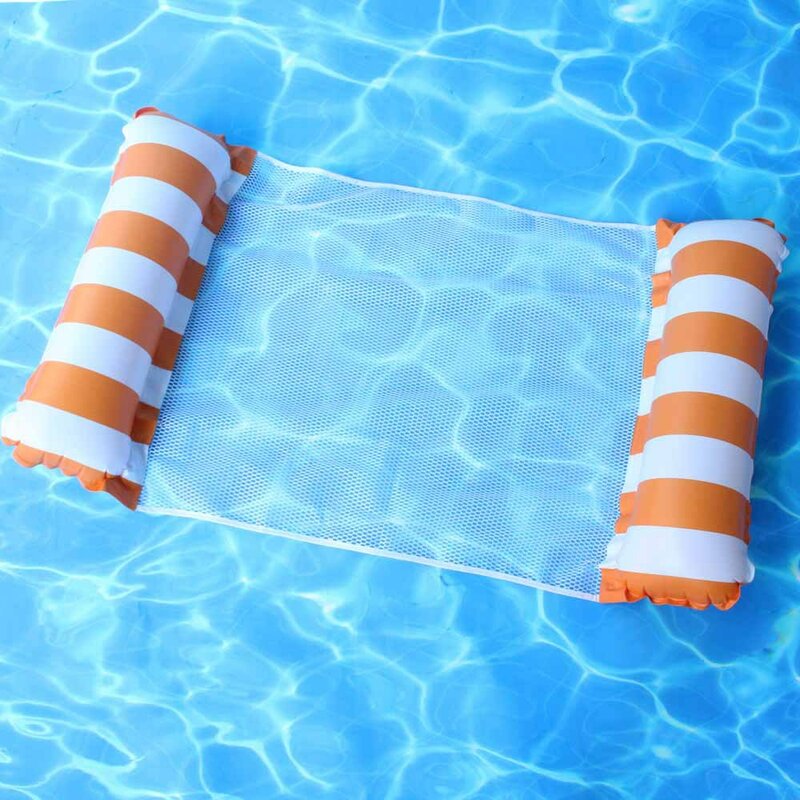 ПВХ, летние надувные складные плавающие подвесные Матрасы для бассейна, водный гамак, кровать, шезлонг