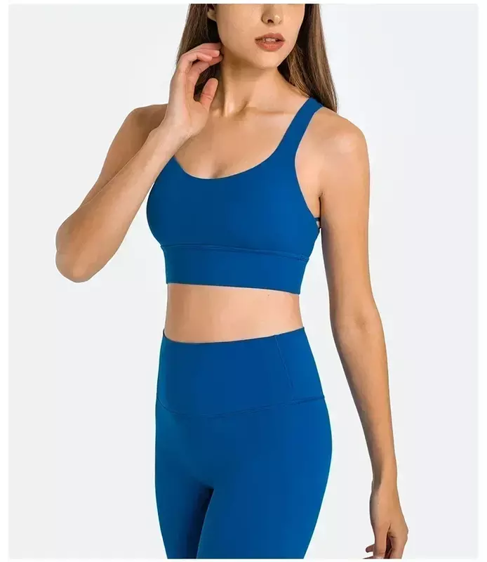 Lemon Women Yoga Sports Bra Stretchy Quick-drying Breathable Shock-proof Beautiful Back Underwear Gym Exercise Running Vest