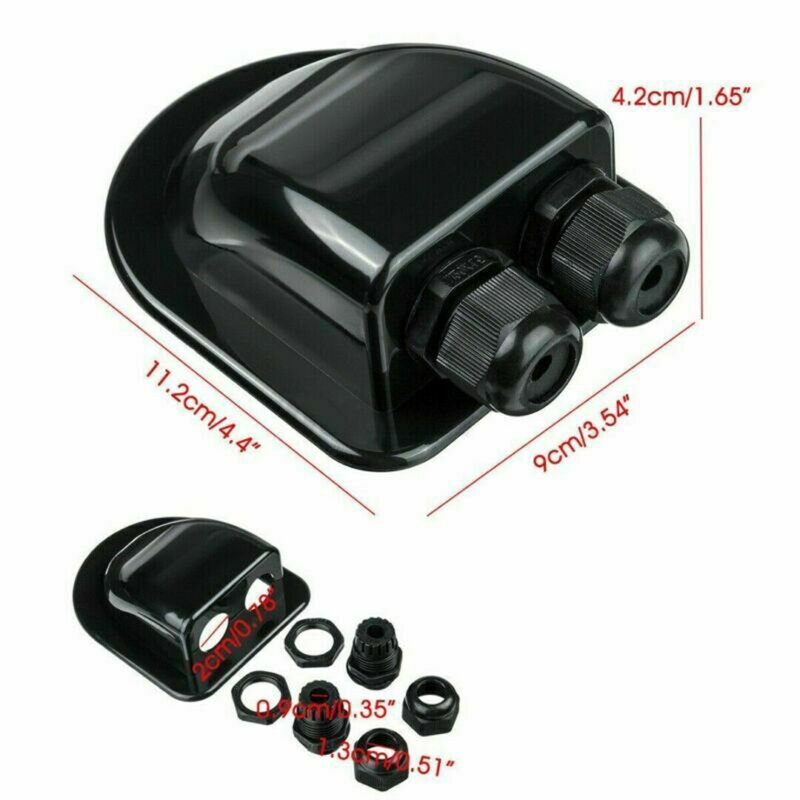 Durable Car Roof Cable Car Junction Box Roof Wire 9*11.2*4.2cm Caravan Solar Entry Solar Cable Motorhome Junction Box