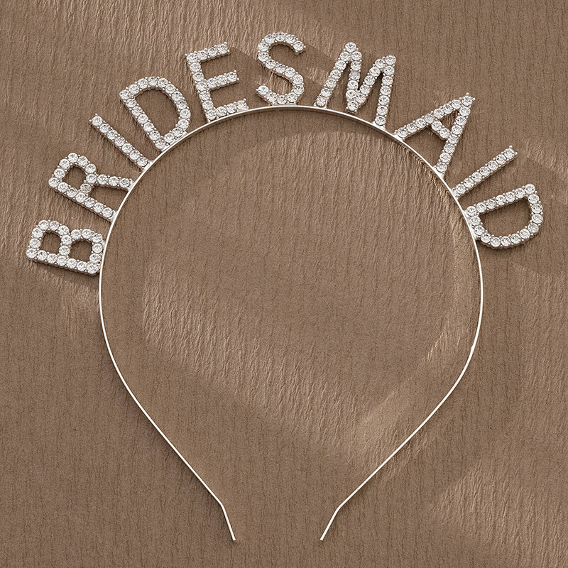 Alphabet hair bands Birthday Bride Masquerade Bridal Headdress Women Alloy Hair Accessories Hair Jewelry Headpiece Headwear Gift
