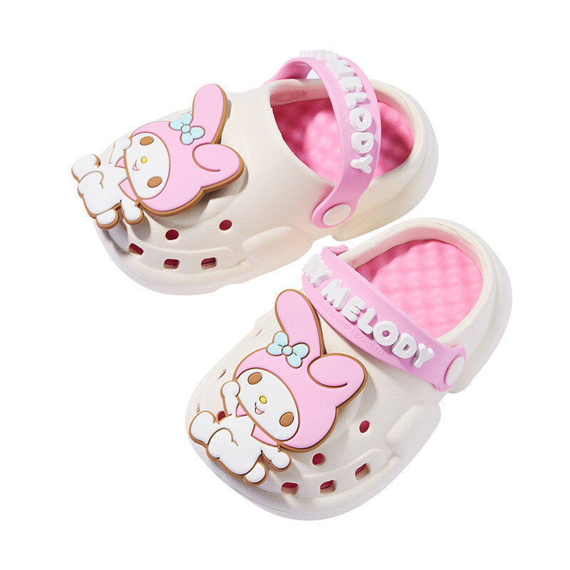 Детские тапочки Kawaii Hello Kittys летние новые Мультяшные Kuromis для мальчиков и девочек домашняя Нескользящая детская обувь для улицы для девочек