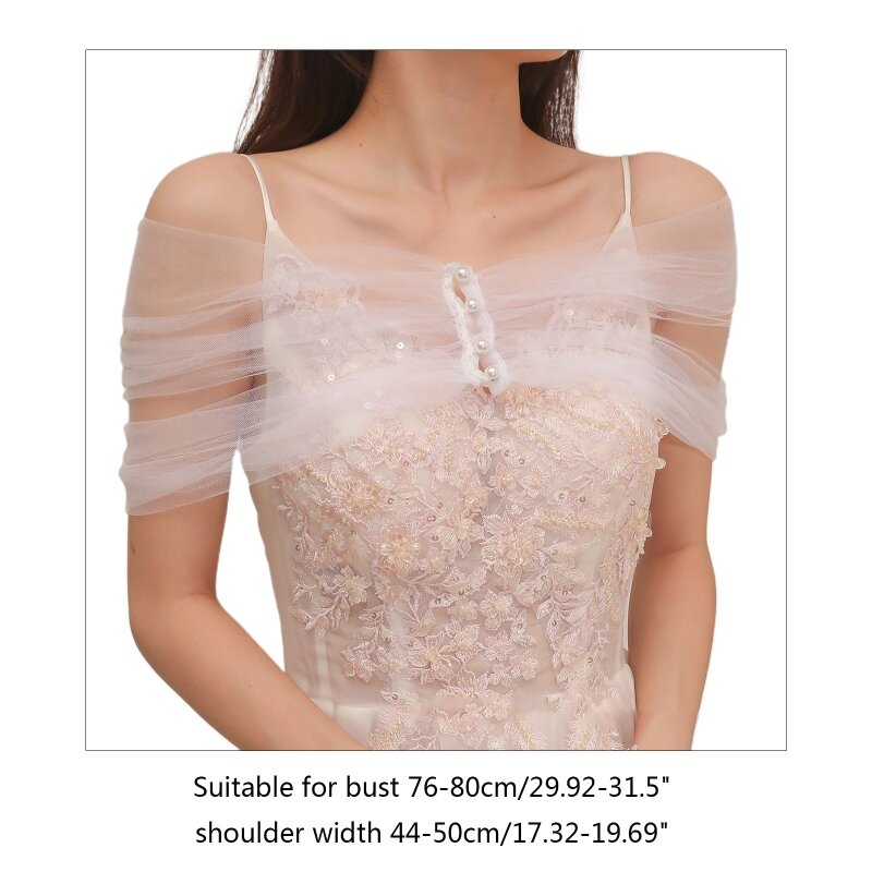 Lichtgewicht garensjaals Sjaals Wraps voor bruidsbruiloft, feestavondjurk en formele jurken voor speciale gelegenheden