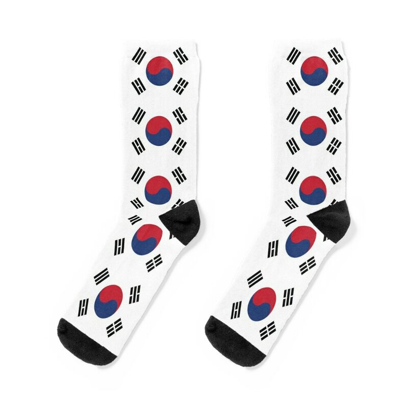 Small south korean flag classic t-shirt Socks christmas gifts men cotton high quality Crossfit essential Socks Women's Men's