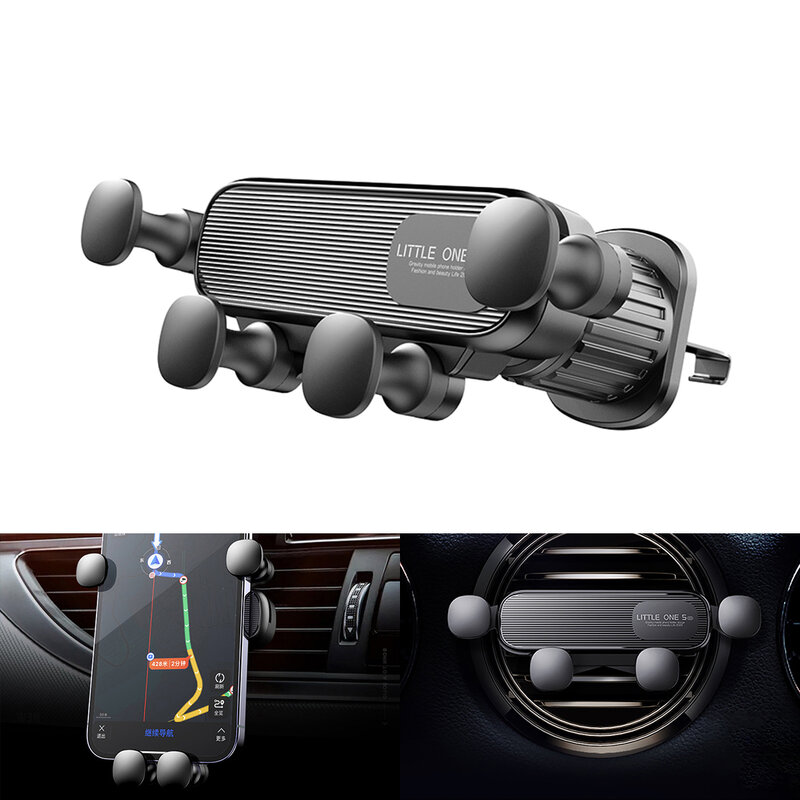 Soporte de teléfono de gravedad para coche, accesorio Universal a prueba de golpes, con Clip GPS, para Smartphone, de 4,7 A 7 pulgadas