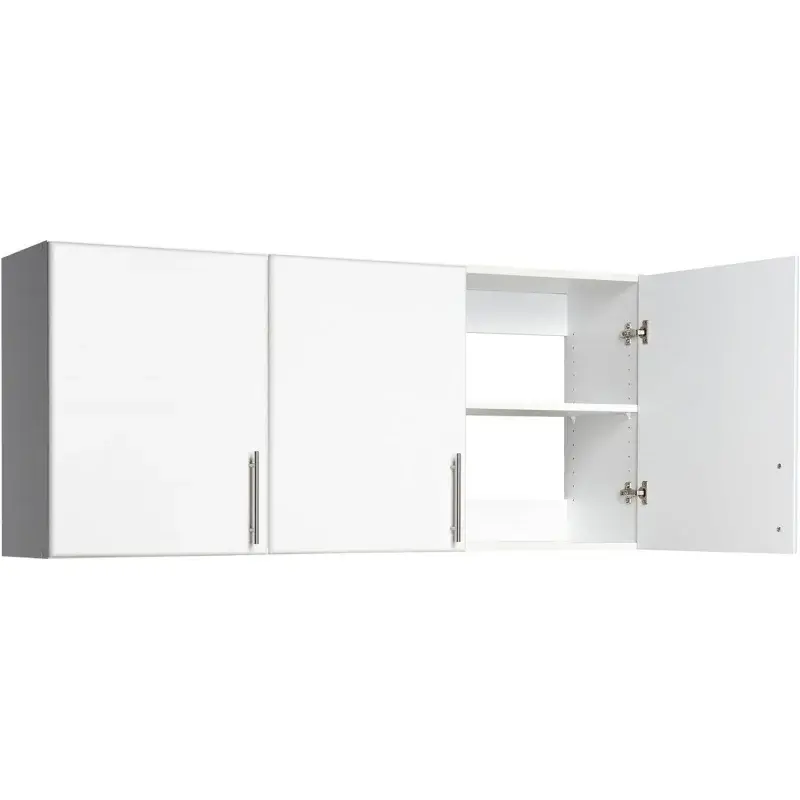 Настенный шкаф/шкаф для хранения с 3 отсеками/кладовой, белый, 54 Вт x 24 ч x 12D