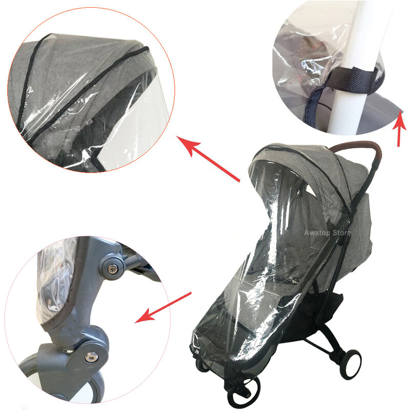 Wandelwagen Accessoires Regenhoes Voor Babyzen YOYO2 Baby Yoya Plus Winddicht Zuigeling Kinderwagen Universele Regenjas