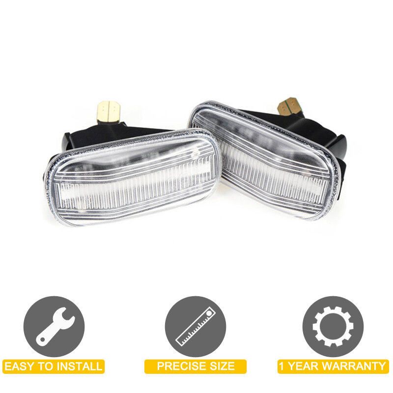 12V Clear Lens แบบไดนามิก LED Side Marker โคมไฟสำหรับ Acura Integra/Type-R RSX/DC5 NSX ลำดับกระพริบตาเลี้ยวไฟสัญญาณ