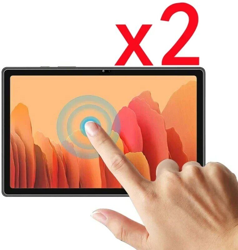 Tempered Film Tablet dua bagian untuk Samsung Galaxy Tab A7 T500/T505 10.4 inci Premium HD Film transparansi tinggi