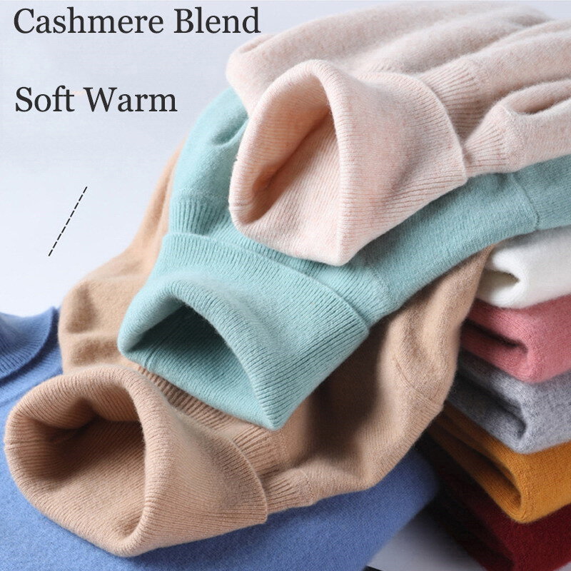Morbido maglione di Cashmere abbigliamento da uomo dolcevita Pullover autunno primavera coreano popolare Casual lavorato a maglia recensioni lana di alta qualità