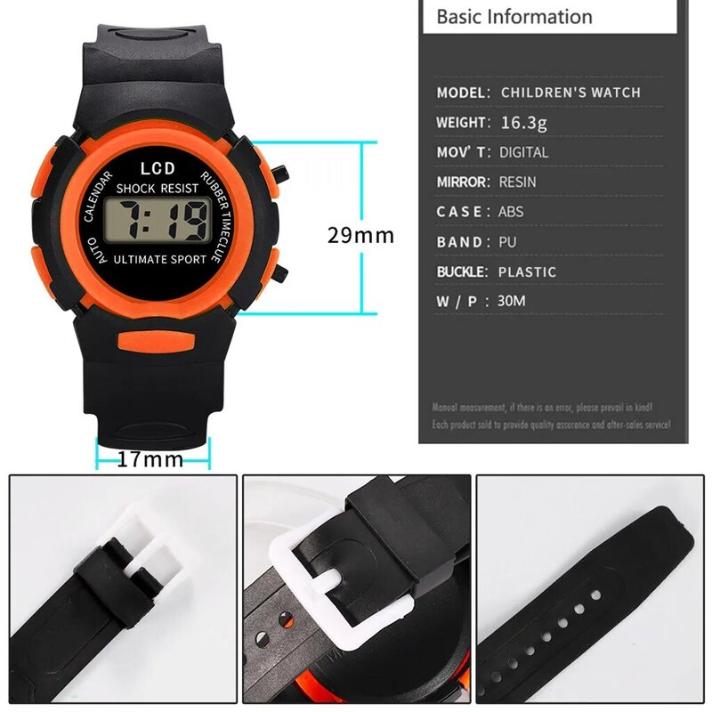 2023 New Children Girls Analog Digital Sport Led Electronic Waterproof Wrist Watch New Unisex Watch Gift Watches Female Clock