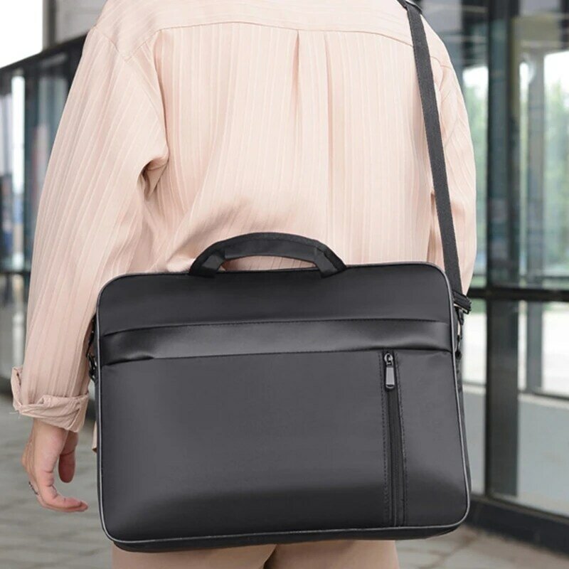 Lightweight Laptop Bag 15.6 In Handbag Large Capacity Business Crossbody Bag