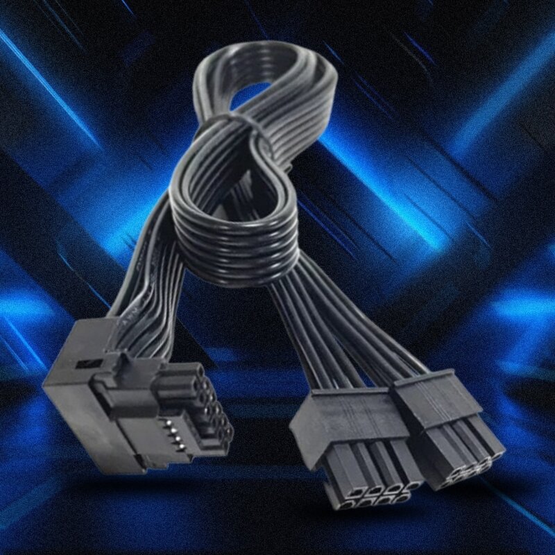 F3KE PCIE5.0 Dua Kabel 8pin 16Pin 16AWG 12VHPWR untuk Kartu Grafis RTX4000 RTX4080