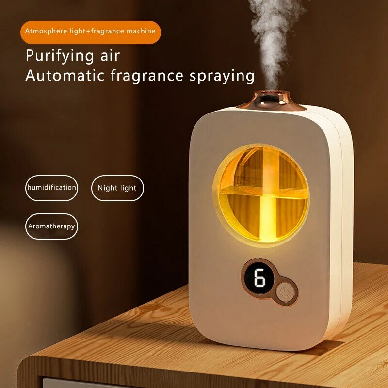 Desodorizador de inodoro para sala de estar, máquina de aromaterapia inteligente, ambientador, purificador, pulverizador automático, difusor de Perfume de aceite esencial