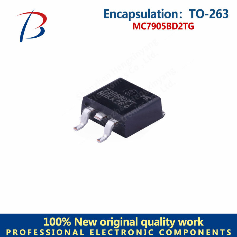 10PCS  MC7905BD2TG Package TO-263 Linear regulator screen printing 7905BD2T