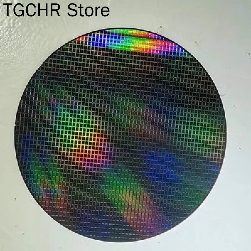 12 8 inch CPU Wafer Science and Technology Pendulum Piece Birthday Gift Photoetching Circuit Chip Semiconductor Silicon Wafer