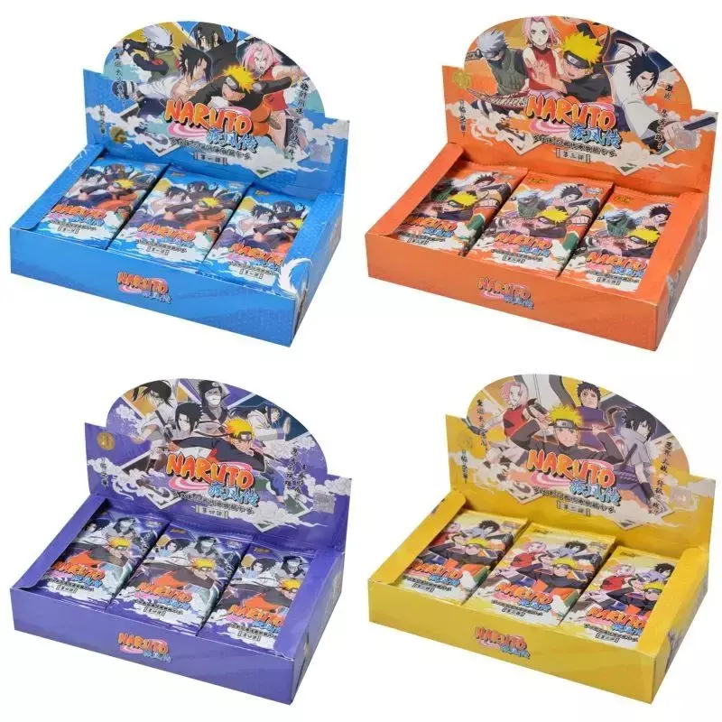 Cartas de juego de colección de cartas de Naruto Kayou, cartas Flash bronceadoras, figuras de Anime, colección de cartas Ninja, colección de cartas de Anime, tarjetas Flash de bronce