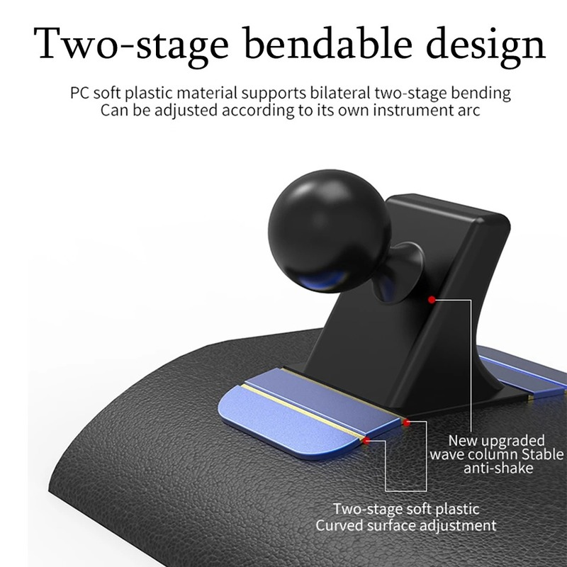 17mm Ball Head Holder Mini Phone Stand Base Car Dashboard Mount Fixed Air Vent Stand Converter Anti-skid Bracket Car Accessories