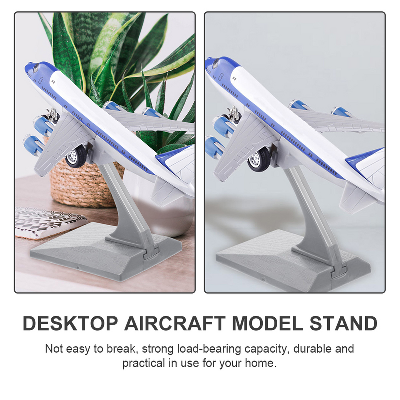 2Pcs Airplane Holder Plastic Display Stands Aircraft Model Display Stands Desktop Stand