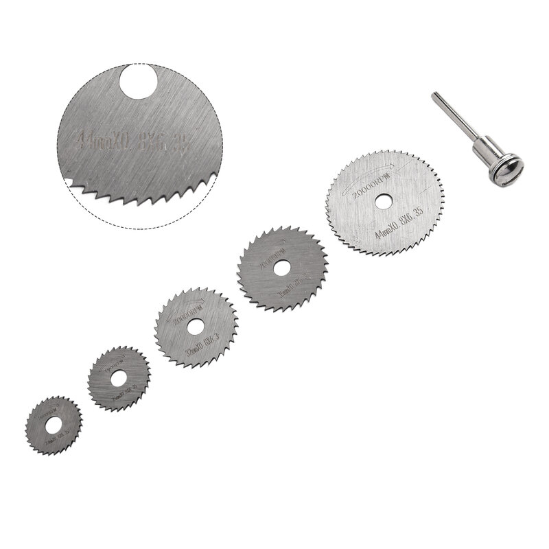 1set HSS Diamond Wood Cutting Discs Circular Saw Blade For Rotary Tool Engraver Electric Drill And 1 Mandrel Tools