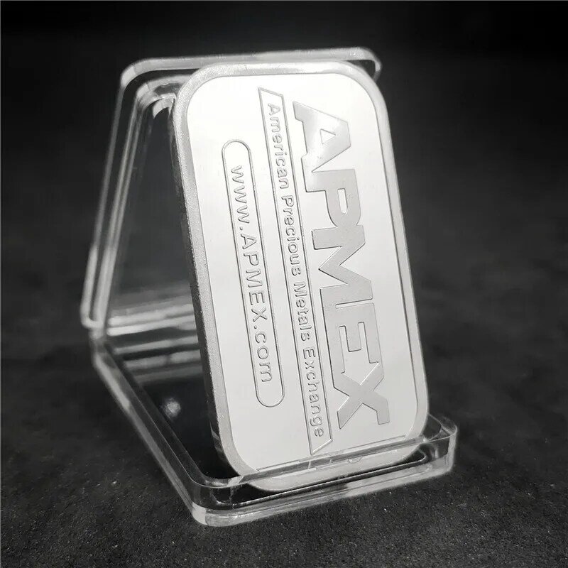 APMEX-lingote americano de plata 999, 1 onza troy, decoraciones para el hogar, regalos de recuerdo