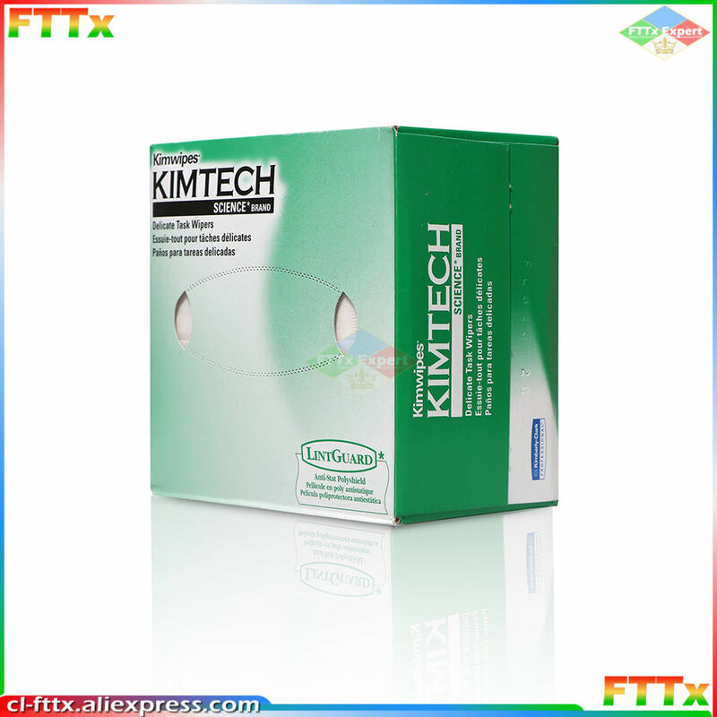 Лучшая цена KIMTECH Kimwipes волоконная бумага для чистки, влажные салфетки, салфетки для чистки оптического волокна, импорт из США, 280 насосов/коробка