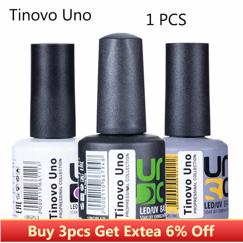 Tinovo Uno najnowsza gumowa podstawa żelowy lakier do paznokci UV półtrwały gruby mocny płaszcz podstawowy warstwa wierzchnia do Manicure paznokcie sztuka Salon