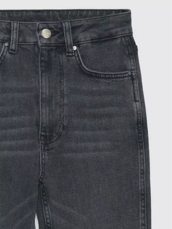 Celana Jeans wanita, celana Denim pensil serbaguna baru musim semi ramping melar pinggang tinggi ritsleting