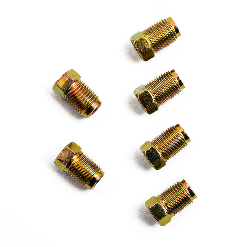 20x raccordi per linea freno dadi zinco metrico 10mm * 1mm alette invertite Kit di accessori per parti di alta qualità
