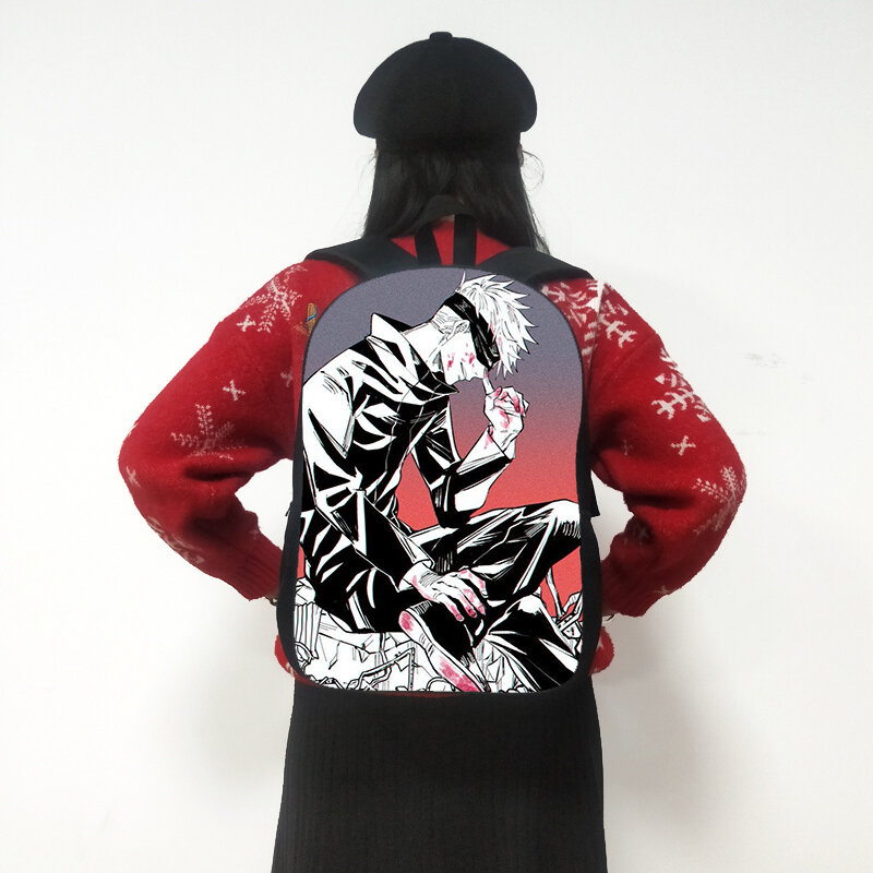 16-calowy plecak Jiu-Jitsu Battle Yuzu Itadori japońska kreskówka młodzieżowa jednowarstwowa torba szkolna podróżne torby do przechowywania torba sportowa