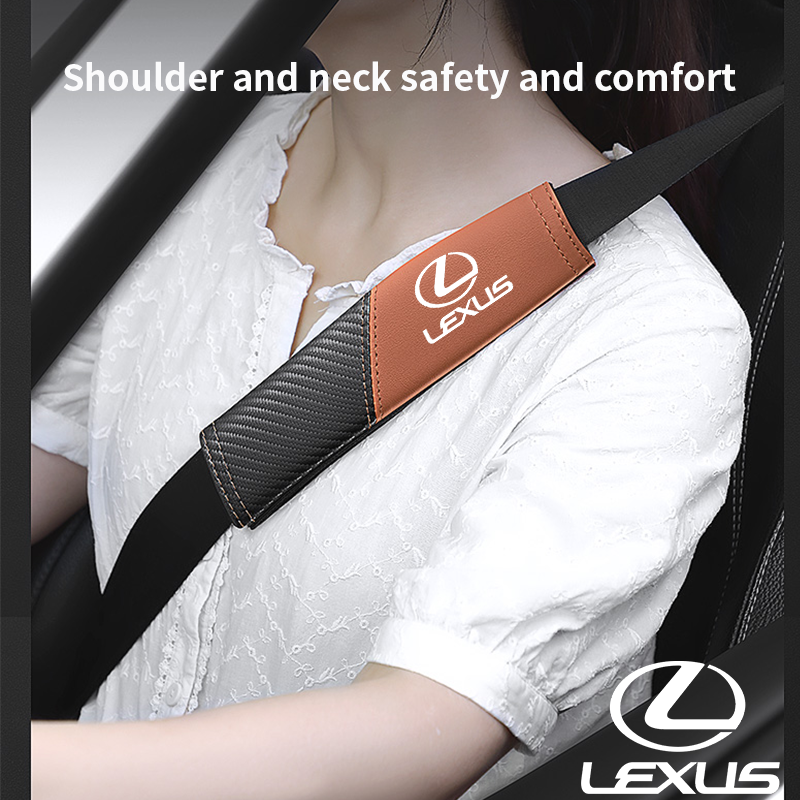 1Pcs car seat belt cover shoulder pad interior accessories forlexus ES RX NX LX GX LS UX LM LC CT IS RZ GS RC SC
