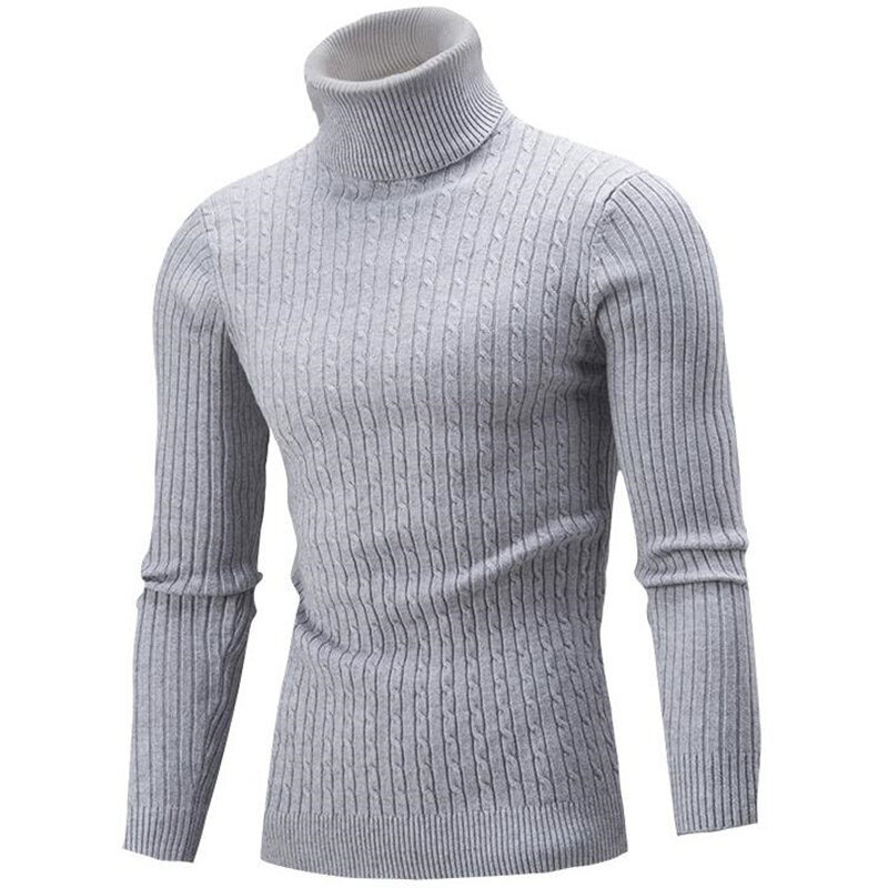 Turtleneck Sweater Men Winter Sweater Male Sweater Man Pullover Mens Knitwear Pull Homme High Neck Sweater Stretch Men Pullover