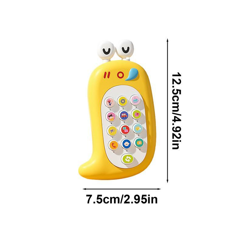 Kids Toy Phone Cartoon Music Toy Kids Phone Toy With Music Learning & Pretend Play Cell Educational Children's Pretend Phone