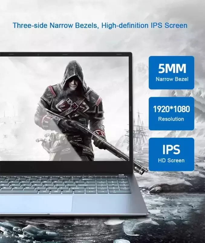 2024 Gaming Laptops I7 Win11 Computer PC NoteBooks 10th Gen 15.6 inch Intel Core I7-10750H 32GB RAM 2TB SSD Camera Fingerprint