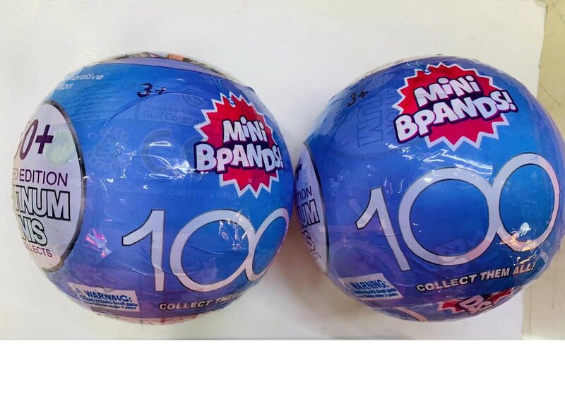 Bola kejutan ulang tahun ke-100 dari kartun karakter koleksi mainan figur Anime hadiah ulang tahun kejutan anak-anak