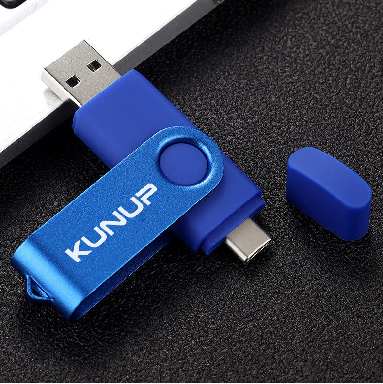 Type-c Two-in-One USB Flash Drive 16G 32G 64G 128G Computer Mobile Phone Dual-Use USB Flash Drive Rotating USB 3.0 Business