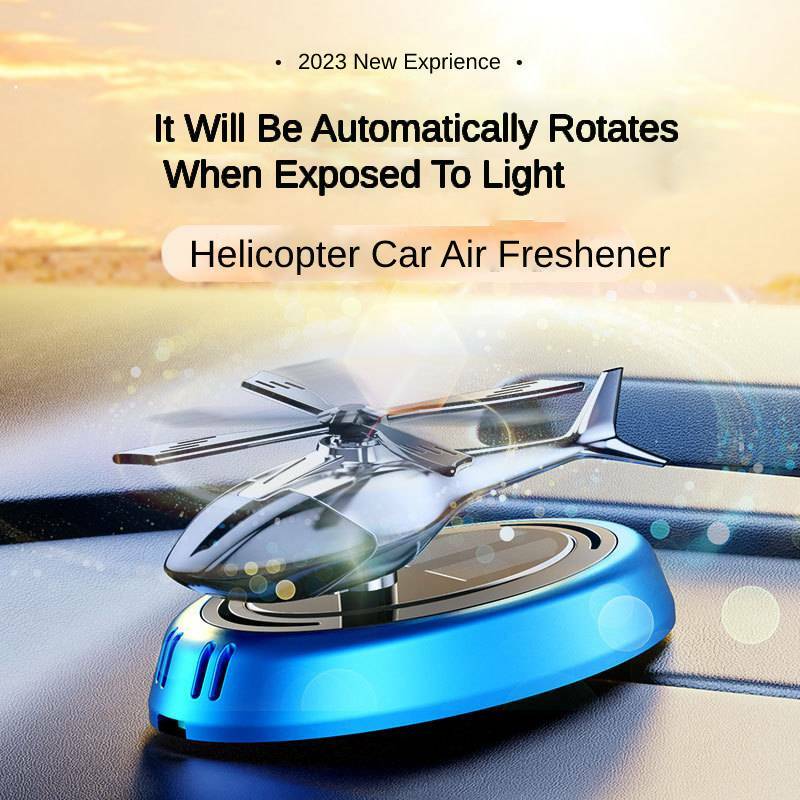 Hubschrauber Auto Lufter frischer Solar rotierende Auto Diffusor Ornamente Dekor Innendekoration Auto Duft stumm Büro Geschenk