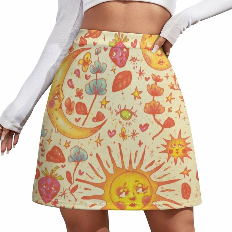 Minifalda Celestial para mujer, ropa coreana, falda de lujo, núcleo de hadas, Primavera