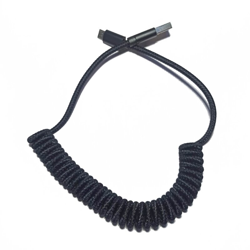 สำหรับโป๊กเกอร์ GH60 คีย์บอร์ด Type-C ถึงพอร์ต USB/USB V2 Micro Coiled Cable Dropship
