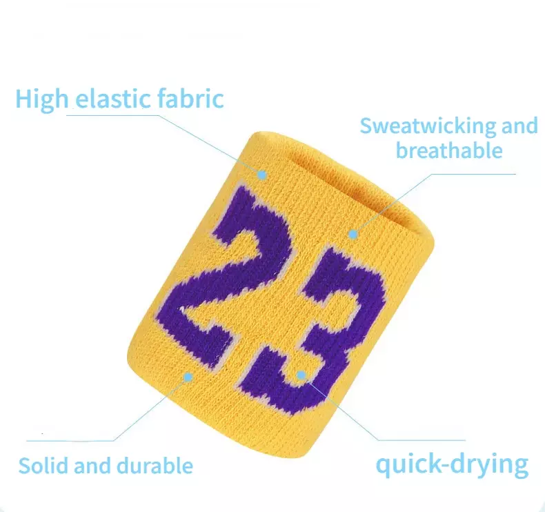 Bandeau de sport professionnel en coton pour le basket-ball, le fitness, le badminton, le tennis, 1 pièce