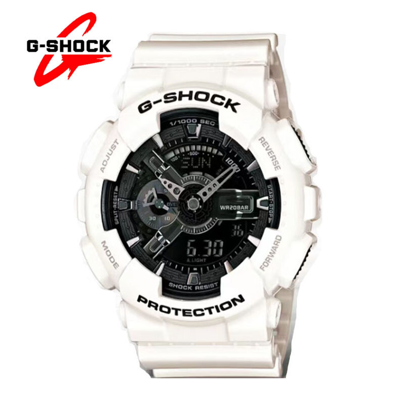 G-SHOCK-Relógio de quartzo masculino, multifuncional, esporte ao ar livre, à prova de choque, mostrador LED, tela dupla, moda casual