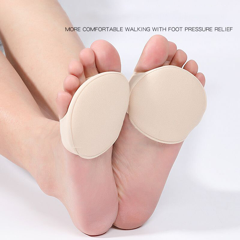 Coussinets de pieds pour femmes, demi-semelles, talons hauts, cinq orteils, callosités, cors, soins de la douleur des pieds, absorbe les chocs, coussin