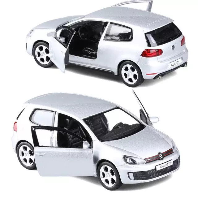 1:36 VW Golf 6 Diecasts Model samochodu Volkswagen do skalowania golfa Gti miniaturowe zabawka ze stopu wycofują modele pojazdów na prezenty dla dzieci