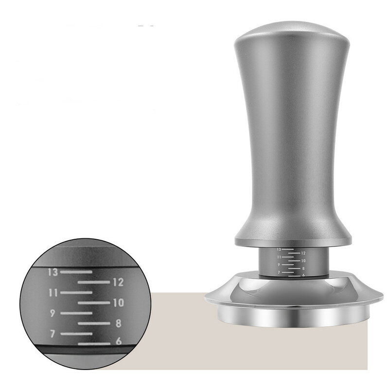 Adjustable Depth Coffee Tamper Calibrated Steady Pressure Espresso Distributor Stainless Steel Froce Tamper Barista Tools