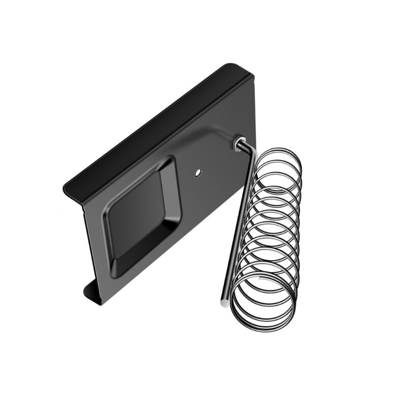 Supporto portatile per supporto per saldatore in metallo con spugna per pulizia Slot per punte saldatura Strumenti per