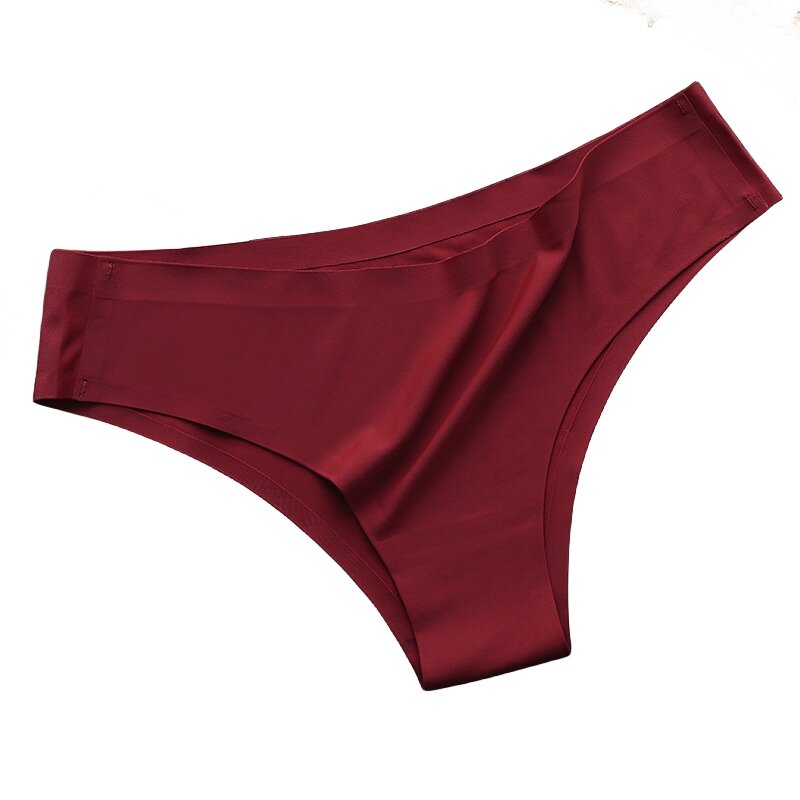 1Pc Women Seamless Underwear Silky Sexy Brazilian Panties Low Waist Sports Ultra-thin Underpants Female Soft Comfort Lingerie